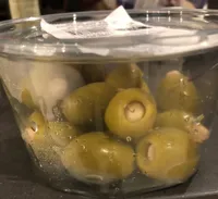 Olives vertes pasteurisées farcies aux amandes
