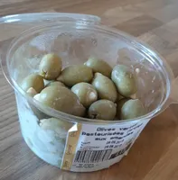 Olives vertes pasteurisées farcies aux amandes