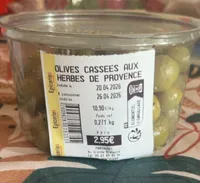 Olives cassees aux gerbes de provence