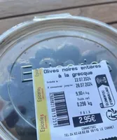 Olives noires entières à la grecque