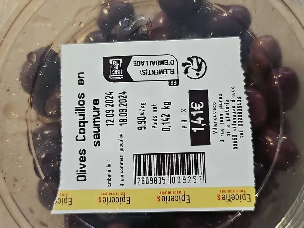 Olives Coquillos en saumure