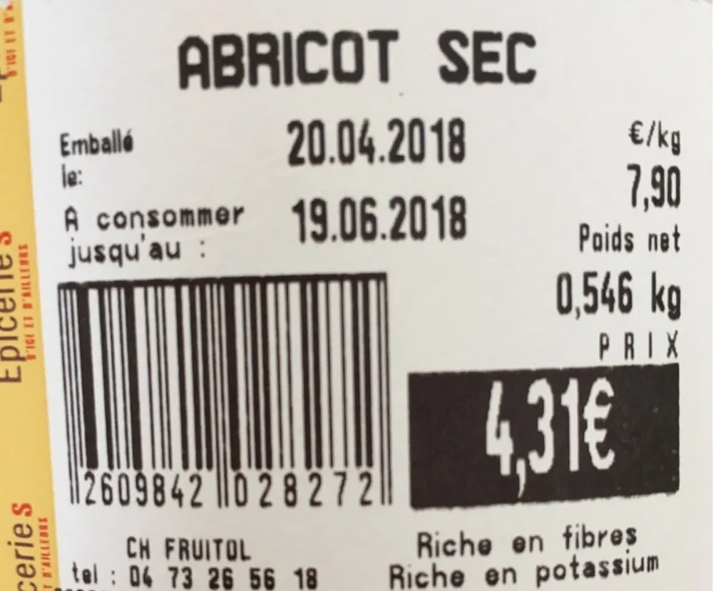 Abricot sec
