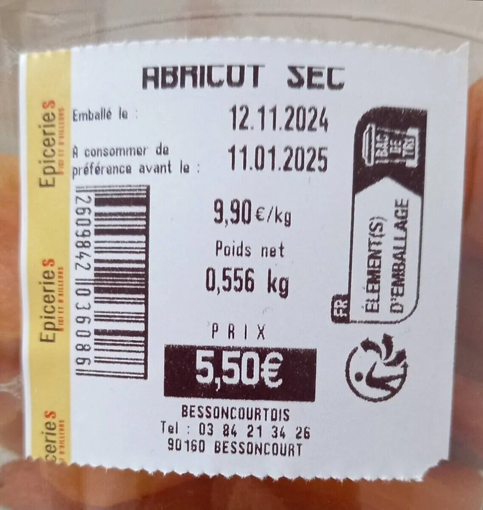 ABRICOT SEC