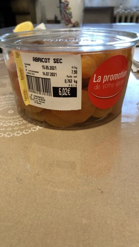 Abricots secs