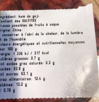 Baies de Goji sechées