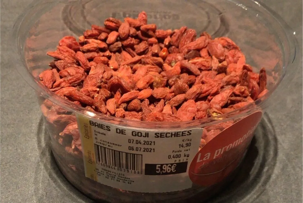 Baies de goji sechees