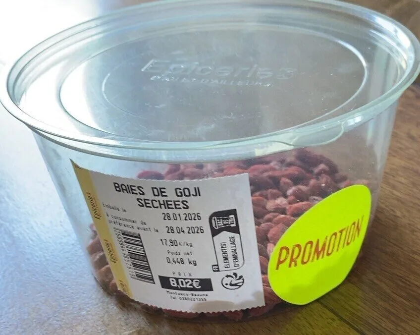 Baie de goji sechees