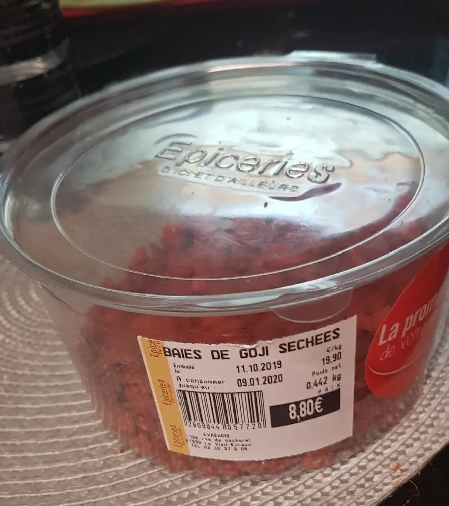 baies de goji séchées