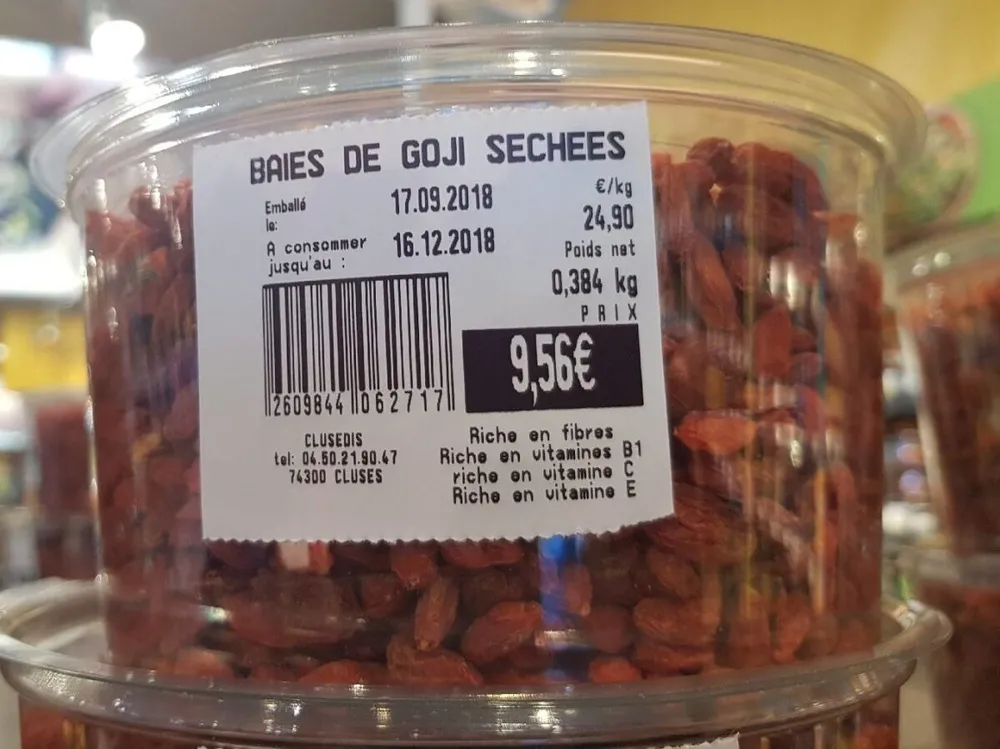 Baies de toi sechees