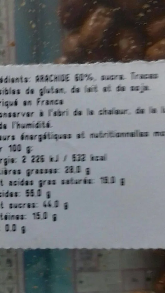 Arachides grillées
