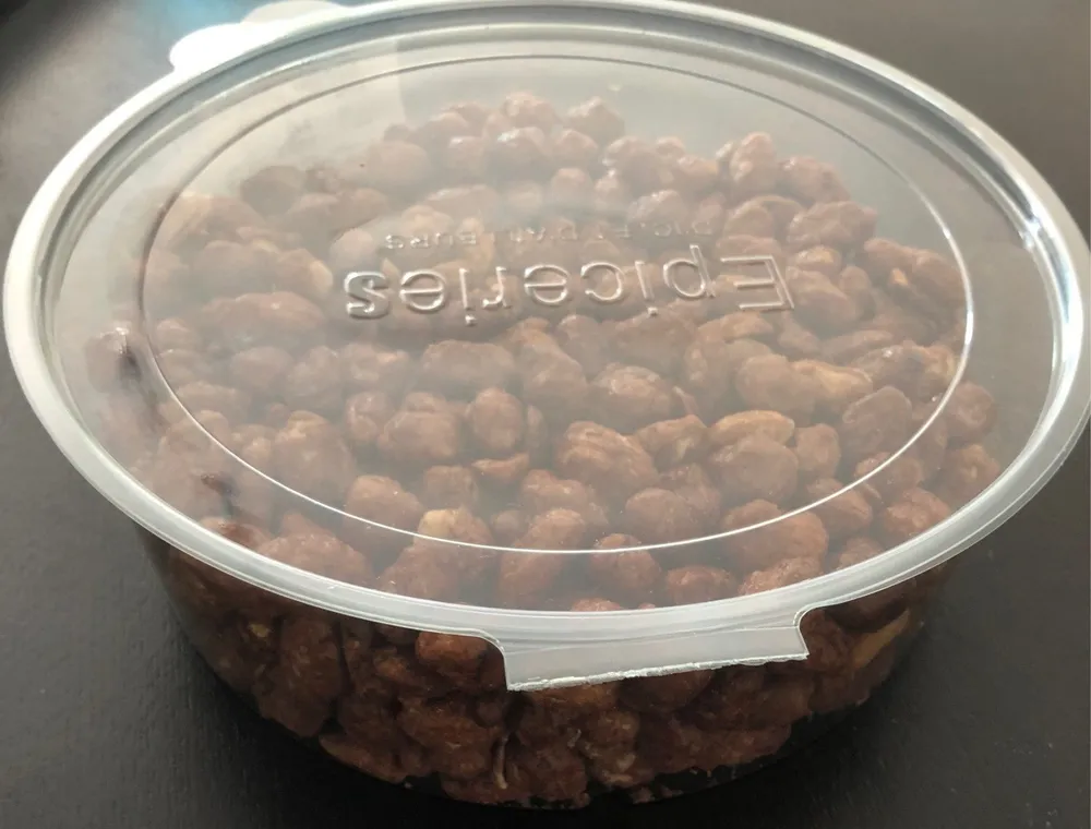 Arachides grillée enrobée de sucre cuit