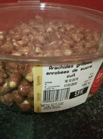 Arachides grillées enrobées de sucre cuit