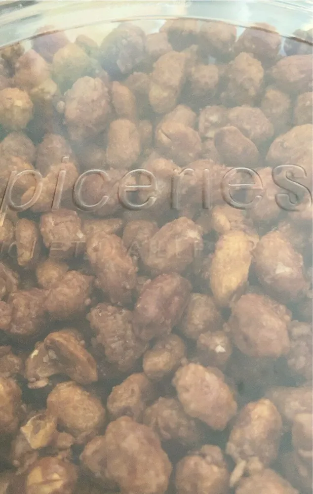 Arachides grillées enrobées de sucre cuit