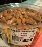 Amandes décortiquées
