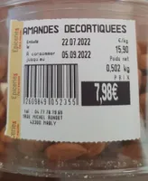 Amande décortiquées