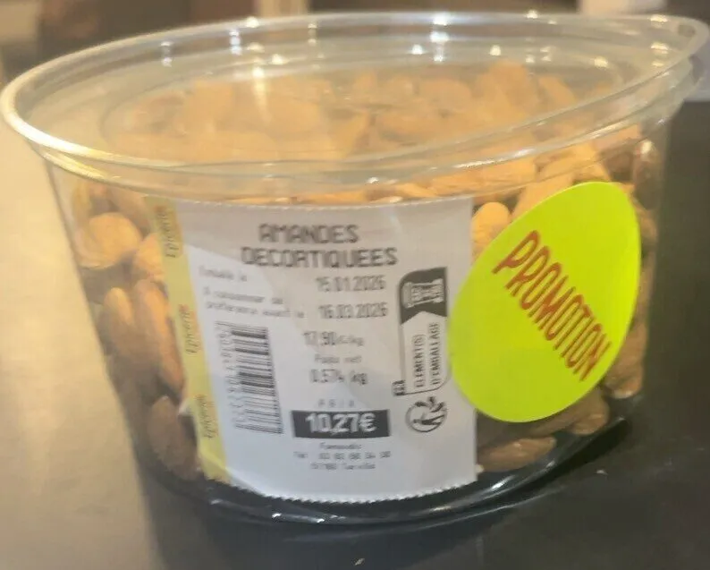 Amandes décortiquées