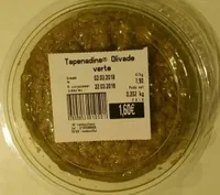 Tapenade Olivade Verte