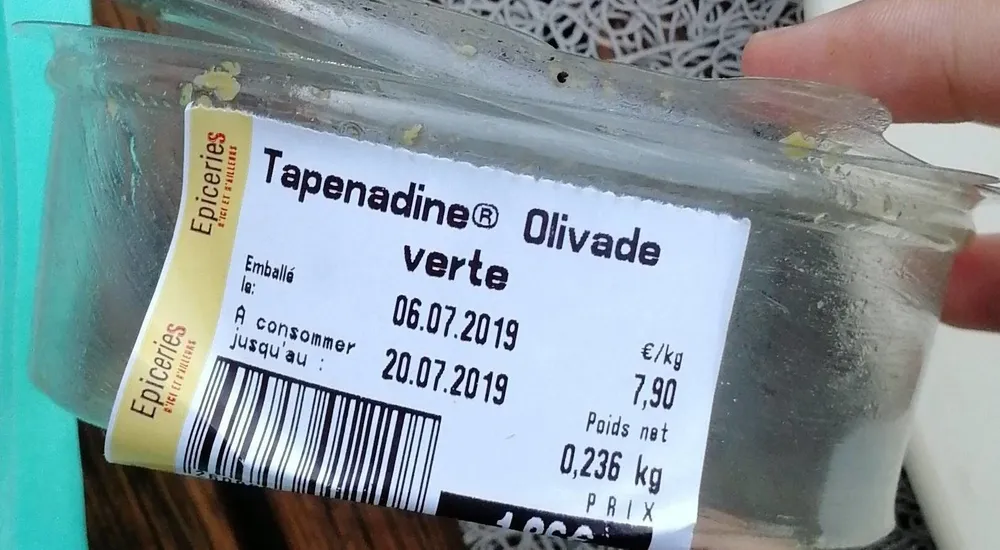 Tapenadine olivade verte