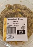 Tapenadine olivade verte