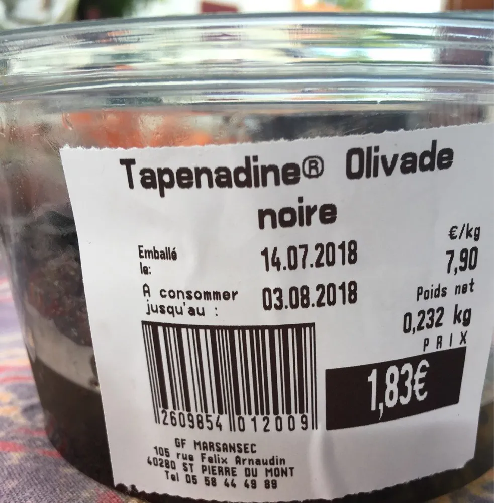 Tapenadine Olivade