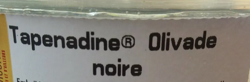 Tapenadine olivade noire