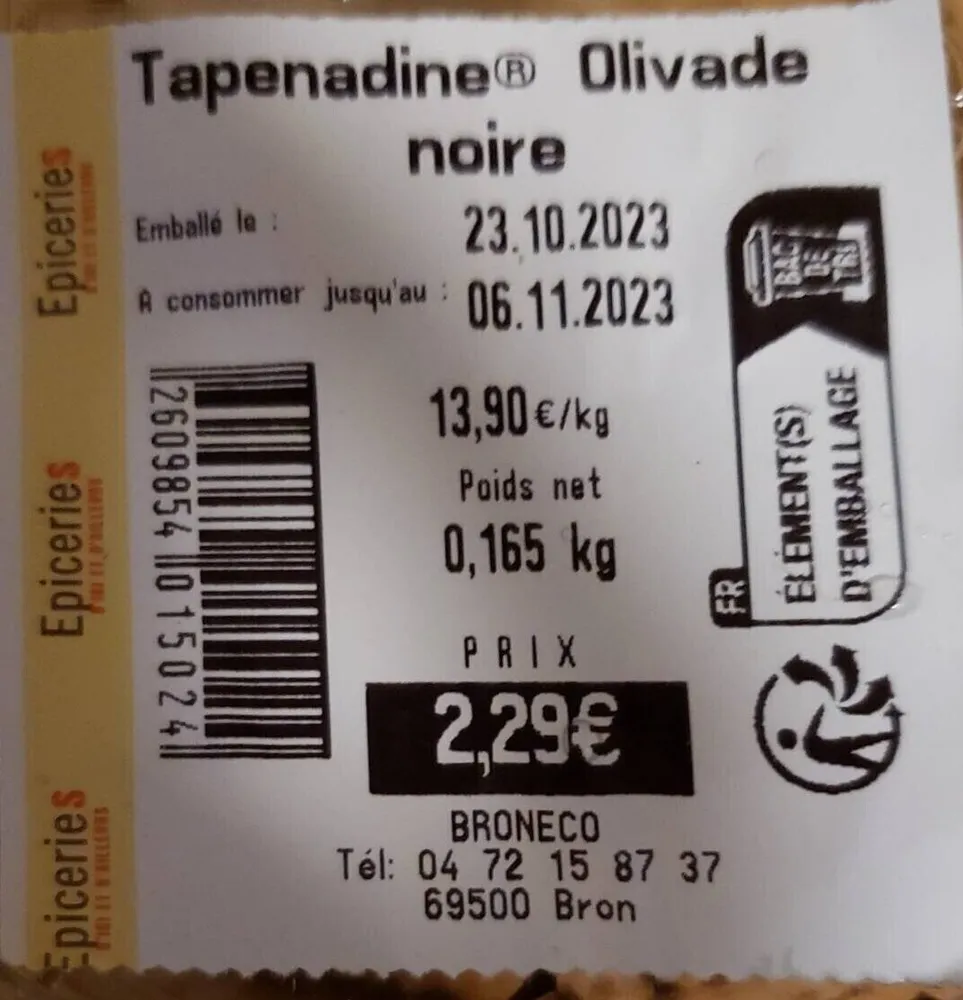 Tapenadine Olivade noire