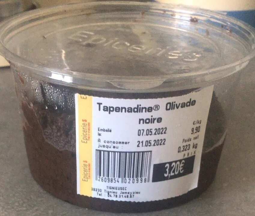 Tapenadine oliviade noire
