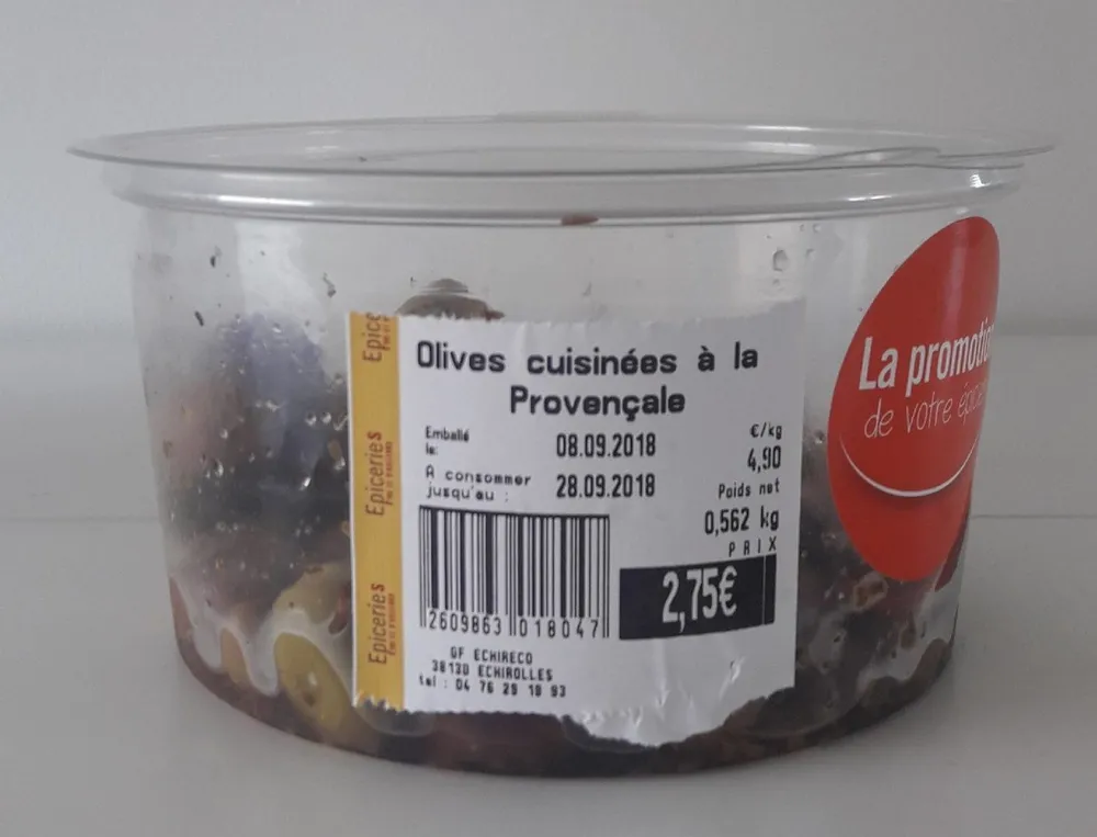Olives cuisinées à la Provençale