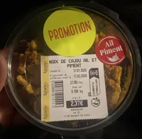 Noix de cajoux ail et piment