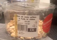 Noix de cajou grillées à l’huile et salées