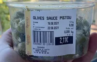 Olives sauce pistou