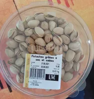 Pistaches grillées à sec et salées