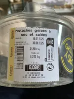 Pisraches grillées à sec et salées