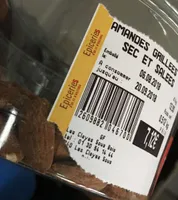 Amandes grillees à sec