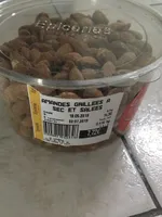 Amandes grillees a sec et salees