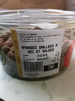 Amandes grillées à sec et salées