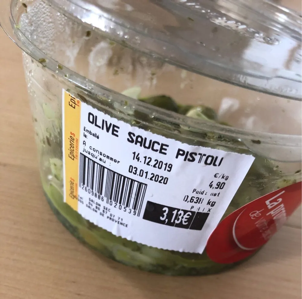Olive sauce pistou