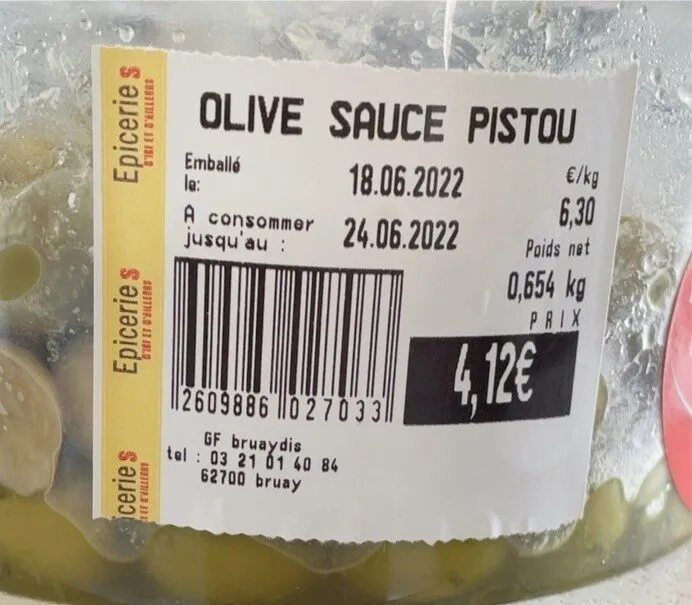 Olive sauce pistou