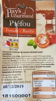 Préfou tomate basilic