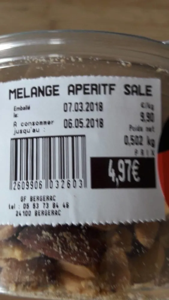 Melange Aperitif Salé