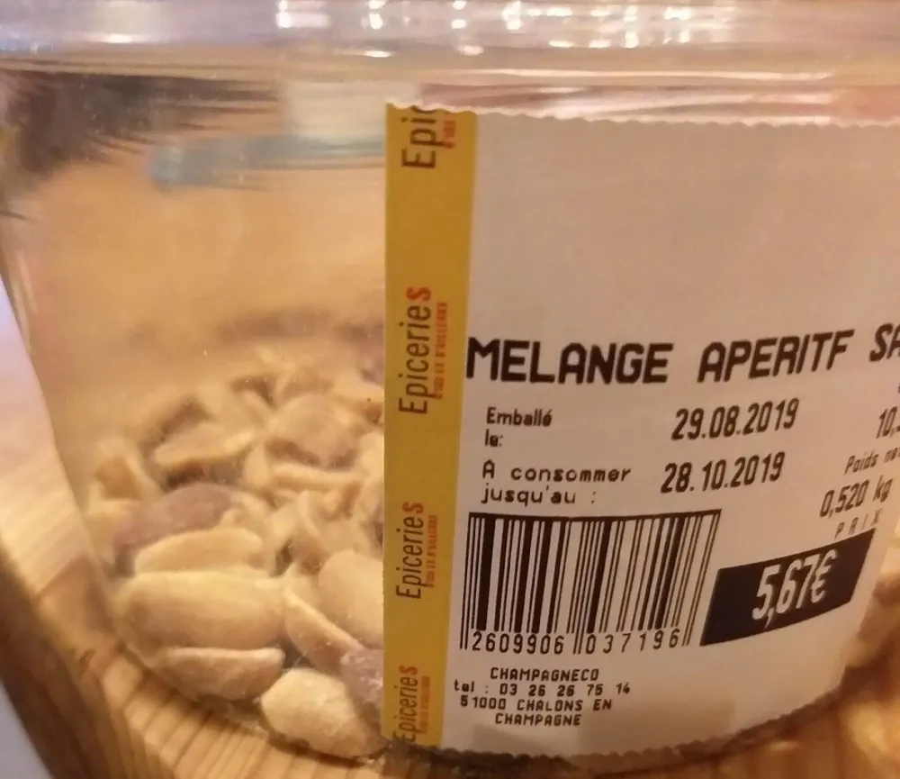 Mélange  Aperitif salé