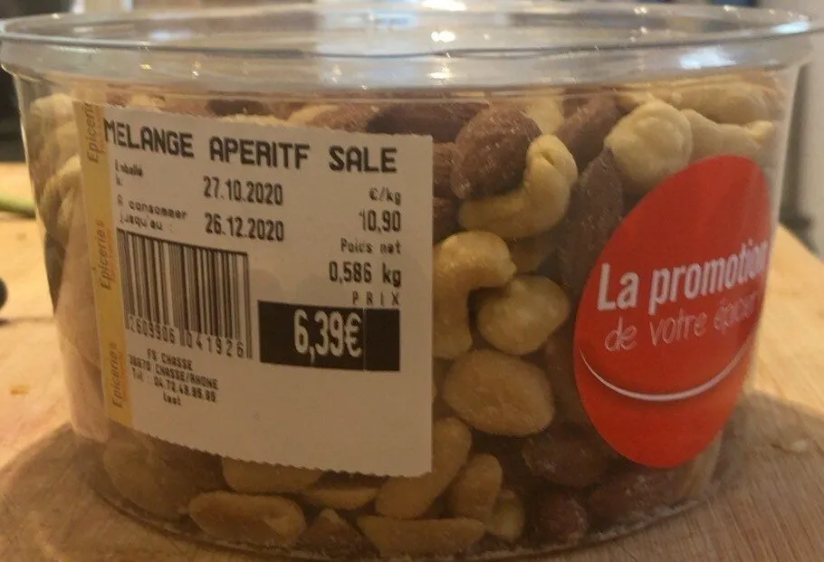 Melange aperitif salé