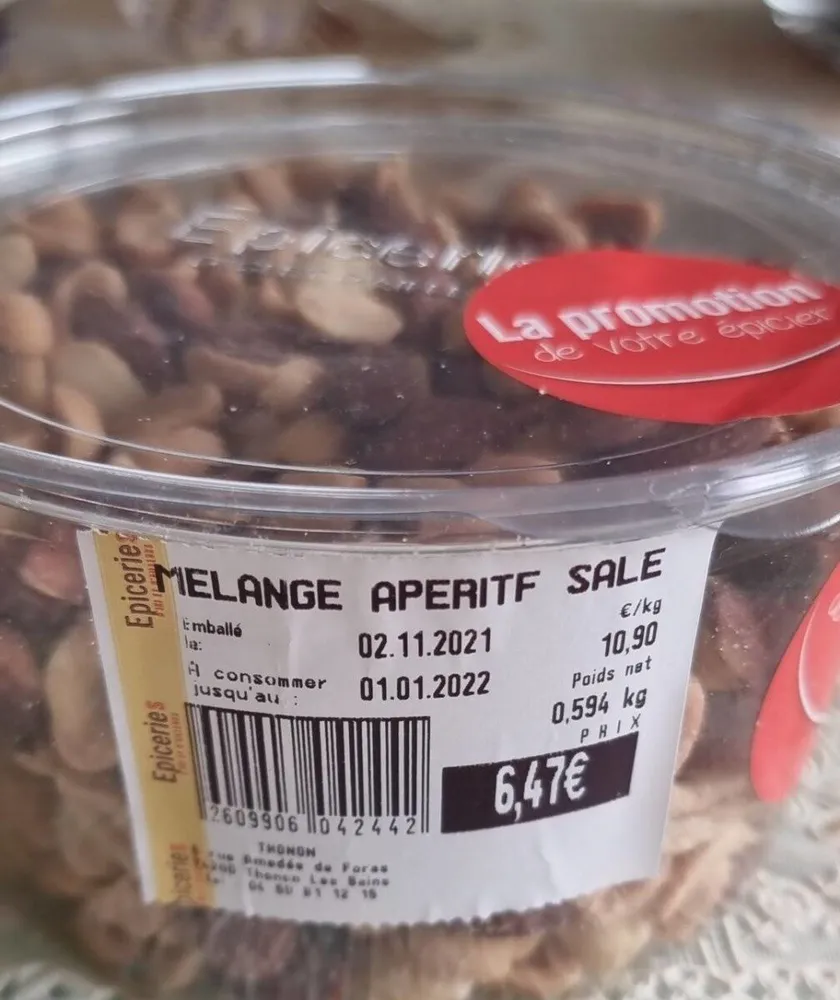 Melange apéritif salé