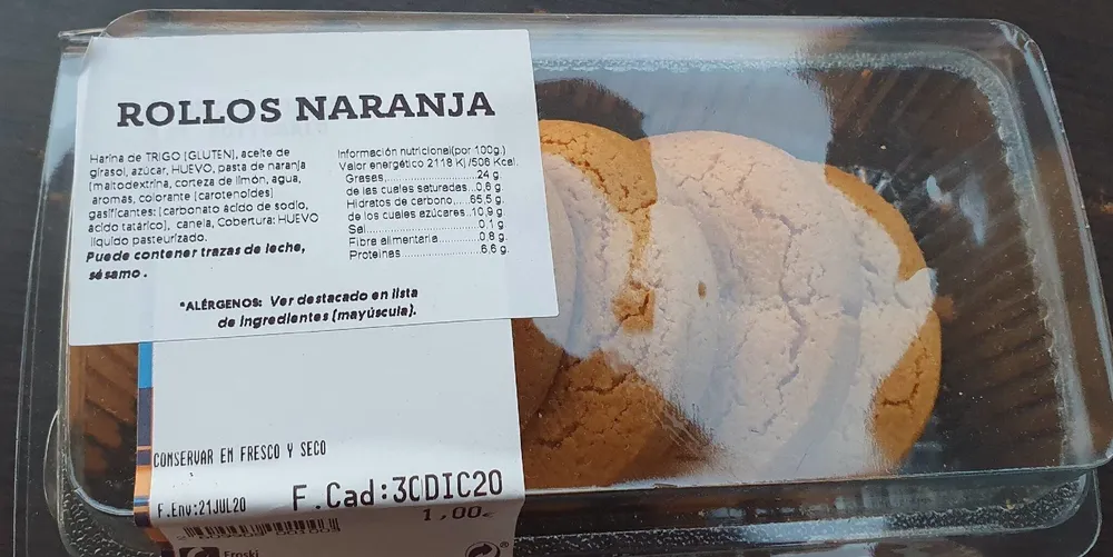 Rollos de Naranja