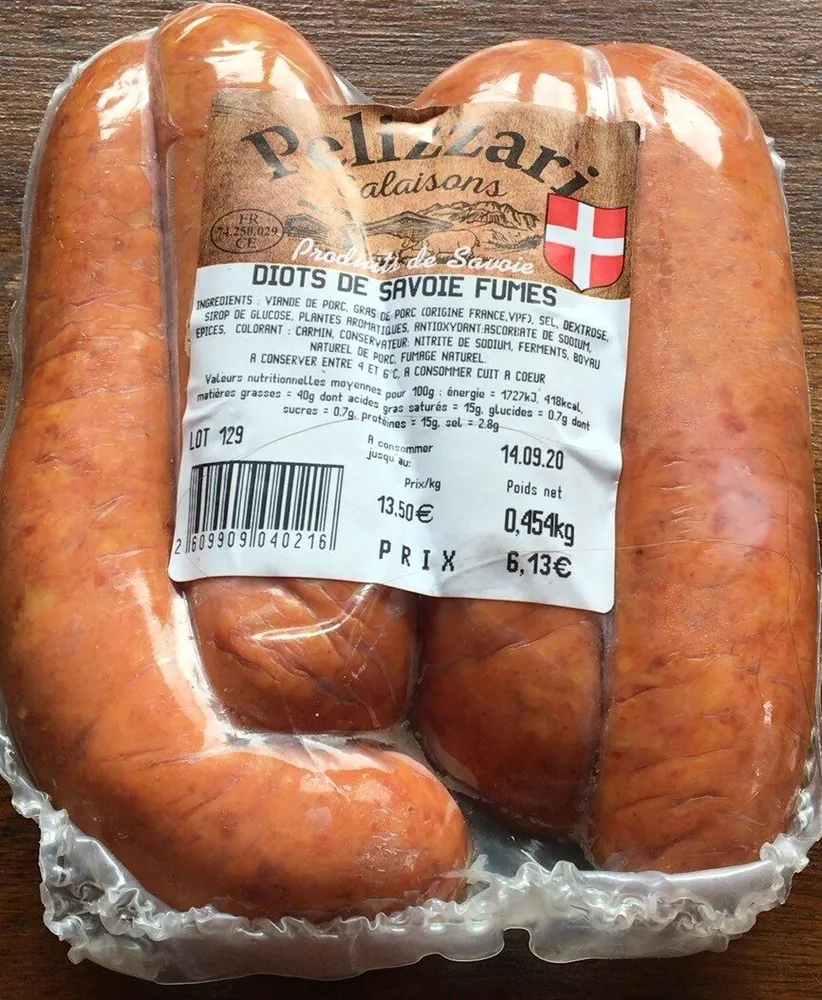 Diots de Savoie fumes