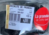 Specialite de Pruneau