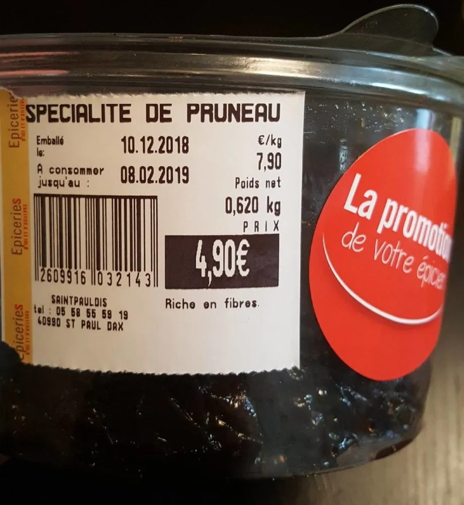 Spécialité de pruneau