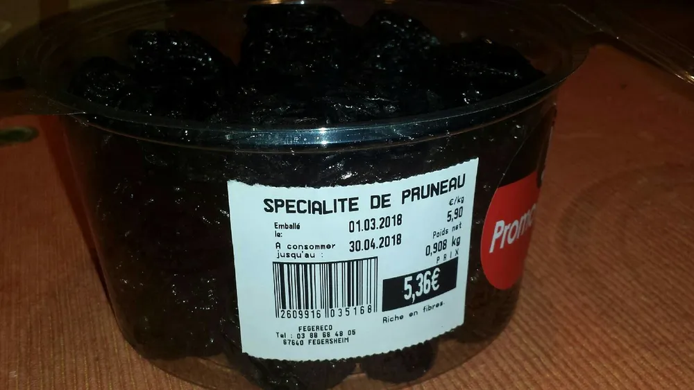 Spécialité de pruneau