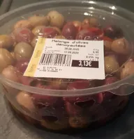 Mélange d'olives dénoyautées