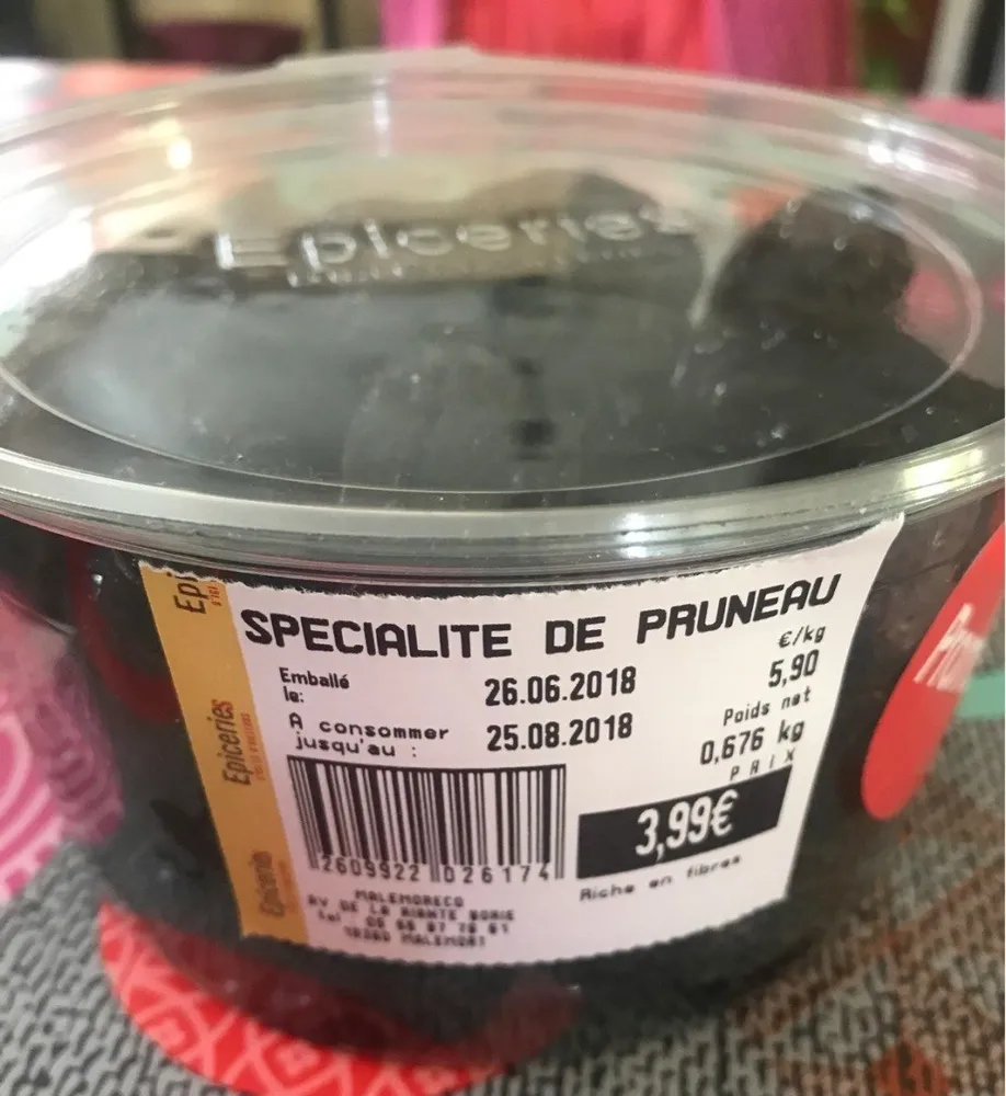 Specialite de pruneau
